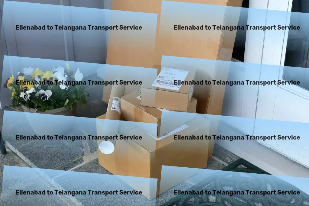 Ellenabad to Telangana Courier And Parcel Transportation made smarter and faster for Indian businesses. - Door-to-Door Cargo